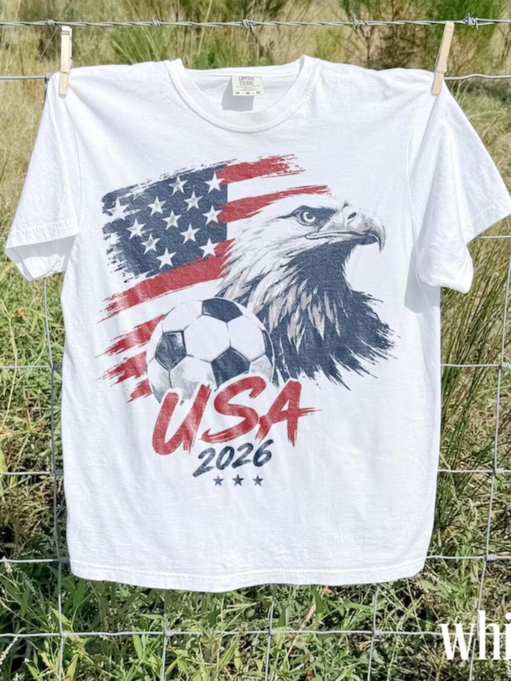 Vintage USA World Cup 2026 Soccer Shirt, American Eagle Football Fan Graphic Tee